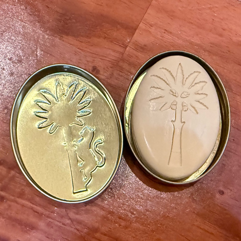2/$15 Palm Tree Ortigia Fico d'India Soap 25g in Tin